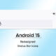 Android 15 status bar icons