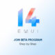 Sign up EMUI 14 Beta