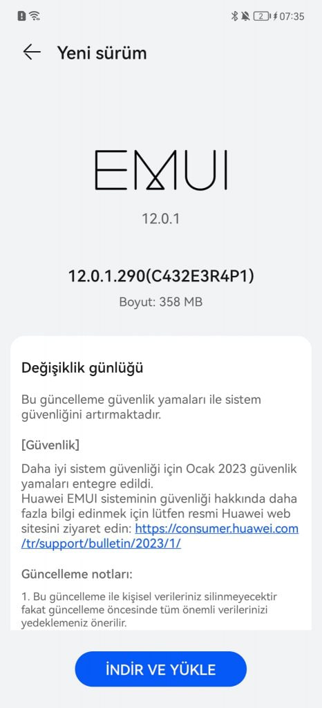 huawei p50 pro january 2023 emui update